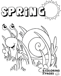 Maybe you would like to learn more about one of these? Free Printable Coloring Page With Smiled Snail And Spring Logo