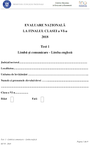 Limba și comunicare 23 mai 2019: Evaluare Clasa A Vi A 2019 Modele De Subiecte La Limba È™i Comunicare MatematicÄƒ È™i È™tiinÈ›e Ale Naturii Edupedu Ro