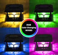 SIEDiNLAR Solar Post Cap Lights Outdoor 2 Color Modes for ...