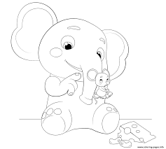 Cocomelon is an american children's education channel with educational videos about letters, numbers, shapes, colors and animals. Ello And Mimi Elephant And Mouse Coloring Pages Printable