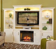 For a cozy evening of entertainment, gather family and friends together to watch tv and enjoy the. Park Lane Fireplace Entertainment Center With Optional Bookcases