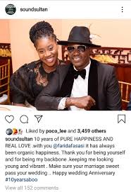 He is a singer and songwriter. Sound Sultan Wife Farida Fasasi Celebrate 10th Wedding Anniversary Celebrities Nigeria