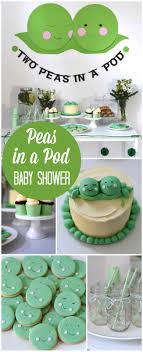 Peas In A Pod Baby Shower Two Peas In A Pod A Twin Baby Shower Catch My Party Twin Boys Baby Shower Twin Girls Baby Shower Baby Boy Shower