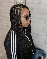 The Chair On Instagram Medium Knotless Box Braids Haistylist Maria Knotlessboxbra Box Braids Styling Box Braids Hairstyles Braided Hairstyles