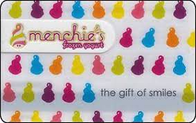 Menchie's gift cards from $10. Gift Card The Gift Of Smiles Menchie S United States Of America Menchies Col Us Menchies 003