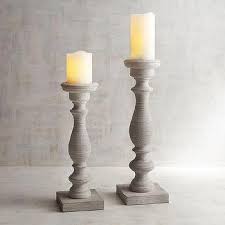 Wholesale customized hot pillar candles. Bond Light Wood Brass Pillar Candle Holders