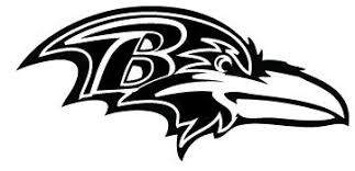 Baltimore ravens logo car decal vinyl sticker white 3. Black And White Ravens Logo Logodix