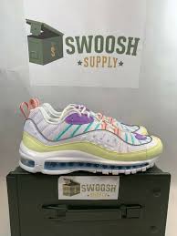 Nike Womens Air Max 98 Easter Pastels Luminous Green Size 9 Ah6799 300 New Nike Runningcrosstraining Air Max Women Nike Women Nike