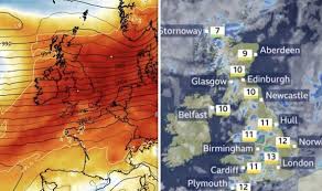 Bbc Weather Forecast Temperatures Rocket As Atlantic Front