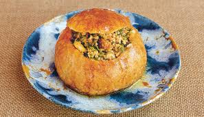 Criss cross the dough until the filling is covered and place on a greased sheet. Stuffed Bread The Splendid Table
