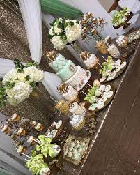 184 Likes 3 Comments Taylored Events 101 Llc Tayloredevents101 On Instagram Tbt Our M Mint Green Baby Shower Mint Baby Shower Gold Safari Baby Shower