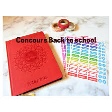 Concours Back To School Coucou La Rentree Approche Je Vous Propose Avec Mon Partenaire My Agenda 365 Concours Jeu Book Cover Back To School School