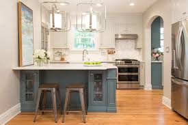 Kitchen remodel with island seating. Before After Small Kitchen Remodel Karr Bick Kitchen Bath Portfolio St Louis