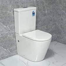 The picture shows the double toilets. Wc Two Piece Toilet Australian Standard Back To Wall Rimless Toilet Wholesale Mwd Bathroom Ceramics Sanitary Ware Supplier