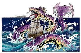 Risultati immagini per fra le acque tempestose un gigantesco serpente