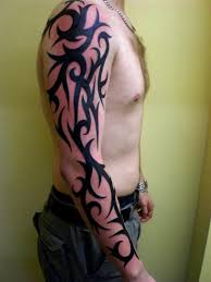 You are going to love these tattoos because they are mysterious and they look really cool. Custom Fire Flames Tribal Arm Tattoo Amazing Tattoo Ideas