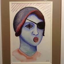 Original Mixed Media Painting "Silence" by California Artist Dimitri  Shapovalov