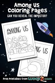 Later, the among us players will become extraterrestrials on the plane to carry out missions. Among Us Coloring Pages Woo Jr Kids Activities