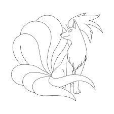 This coloring page features naruto with the nine tailed fox. Pin On Lineart Pokemon Detailed