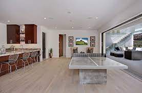Natural white oak hardwood flooring is best known for its durability, which depends on the type of tree it came how do you determine that your white oak hardwood floor is durable and of the highest quality? Custom White Oak Hardwood Floors Contemporary Basement Orange County By Gaetano Hardwood Floors Inc Houzz