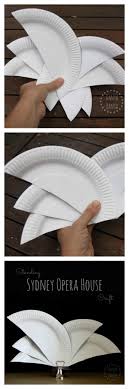 Paper Plate Sydney Opera House Craft Danya Banya Australia Crafts Sydney Opera House Crafts