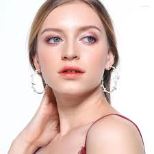 BALANBIU Red & White Enamel Coral Crystal Branch Hoop With Dangle Earrings  Earrings Round Circle Design For Womens Party Gifts 2023 Fashion Jewelry  Wholesale From Zachlavine, $9.65