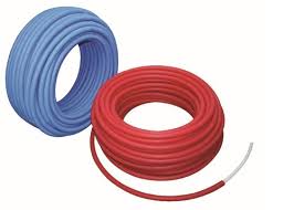 Pex Pipes With Corrugation Blue Red