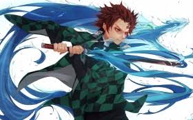 Addressed in green ink on yellowish parchment with a purple seal, they are swiftly confiscated by his grisly aunt and uncle. Demon Slayer Tanjiro Kamado With Background Of Milky Green Hd Anime Wallpapers Hd Wallpapers Id 40384