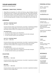 Collection of 225+ free resume templates. 100 Free Resume Templates Psd Word Utemplates