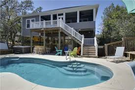 Bogue Banker 4 Br Vacation Rental With Pool In Emerald Isle Pool Vacation Rental Nightly Rental