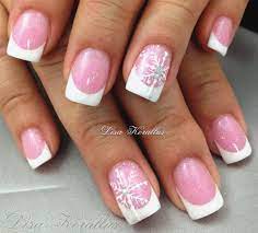 Sculpted Pink And White Gel Enhancement With Swarovski Crystals Swarovskicrystals Swarovski Pinkandwhites Snowflakes Frenc Nails Super Nails Nail Designs