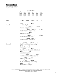 Reckless Love Sheet Music Cory Asbury Guitar Chords Lyrics