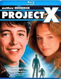 Amazon.com: Project X [Blu-ray] : Kaplan, Jonathan, Broderick, Matthew,  Hunt, Helen, Sadler, Bill, McGhee, Johnny Ray, Stark, Jonathan, Gammell,  Robin: Movies & TV