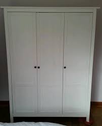 Many of our wardrobes include interior fittings such clothes rails and shelves to help you organise your stuff. 3 Door Ikea Hemnes White Wardrobe In East End Glasgow Gumtree Ikea Wardrobe Ikea White Wardrobe Ikea Hemnes