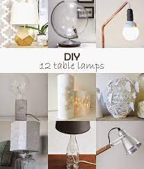 This fantastic diy lamp project involves using the spade bit and is a perfect, minimal design of a wooden lamp. Ohoh Blog Diy And Crafts Diy Monday Table Lamps Diy Table Lamp Diy Table Diy Porch Decor