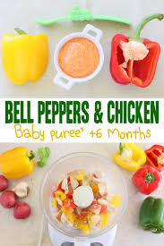 Peppers Are Not A So Common Choice For Baby Purees Maybe For Their Distinctive Flavor Even If Fr Baby Food Recipes Homemade Baby Foods Pureed Food Recipes