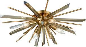 You can get 15% light. Avenue Lighting Hf8205 Ab Palisades Ave Antique Brass With Champagne Glass Ceiling Light Fixture Avn Hf8205 Ab