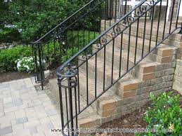 Both create a comfortable visual for both homeowner and those who pass by. Durham Nc Custom Wrought Iron Railings Raleigh Wrought Iron Co Wrought Iron Stair Railing Wrought Iron Railing Exterior Exterior Handrail