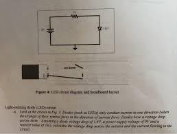 The particles that carry charge through wires in a circuit are mobile while the energy possessed by the charge may be used up (or a better way of putting this is to say. Solved Gy Y Led Figure 4 Led Circuit Diagram And Breadbo Chegg Com