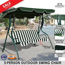 Hammock town offers the best selection of outdoor swings with canopies at the best prices 100% guaranteed. Outdoor Swing Seat 3 Chair Set Bed Canopy Swinging Chair Garden Seater Steel 602299759760 Ebay