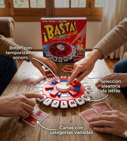 JUEGO DE MESA BASTA✨ (Original grande) Disponible Precio:20$ Juego ideal  para una entretenida noche de juegos junto a tus amigos y/o familia. ¿Cómo  jugar al juego Basta? Pon el tablero con las