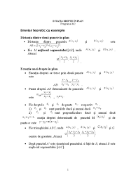 Trebuie sa aduca acea ecuatia la forma generala a unei ecutii pentru o dreapta, si anume y=m⋅x+n. Breviar Teoretic Cu Exemple DistanÅ£a Dintre DouÄ Puncte In Plan