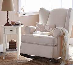 Wingback Convertible Rocking Chair Ottoman Rocking Chair Nursery Modern Rocking Chair Nursery Baby Room Rocker