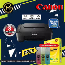 Download injek rvl versi 3.2 stable terbaru 2018. Canon Pixma E410 Print Scan Copy Inkjet Printer With Original Ink Free 1 Reams Ik Yellow A4 Paper Free Bottle Lazada