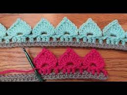 Learn How To Crochet This Beautiful Spades Stitch Border Or Edging In Just About T Crochet Edging Patterns Crochet Border Patterns Crochet Edging Patterns Free