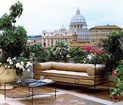 Step 1 Try To Find A Location For Your Seating Area With A Tolerable View Rooftop Garden In Rome Rooftop Garden Roof Garden Outdoor Living