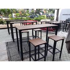Rated 4.5 out of 5 stars. Tsbt 006 Csbc 006 Outdoor High Bar Table Stool Shopee Singapore