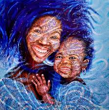 Artist: Zahirah Nur Truth Arts "Black Boy Joy" Part of the Ultra Black  Collection Represents the warmth of a father's love for his son. That love  propels that little boy to create