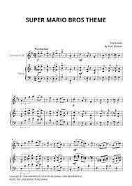 Super Mario Bros Theme For Clarinet In Bb And Piano By By Digital Sheet Music For Score Set Of Parts Download Clarinet Sheet Music Clarinet Music Clarinet