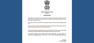 Visa can be obtained by personally visiting the embassy or sending documents by mail. Consulate General Of India Johannesburg South Africa